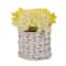 10" Hydrangea Bouquet in Natural Basket